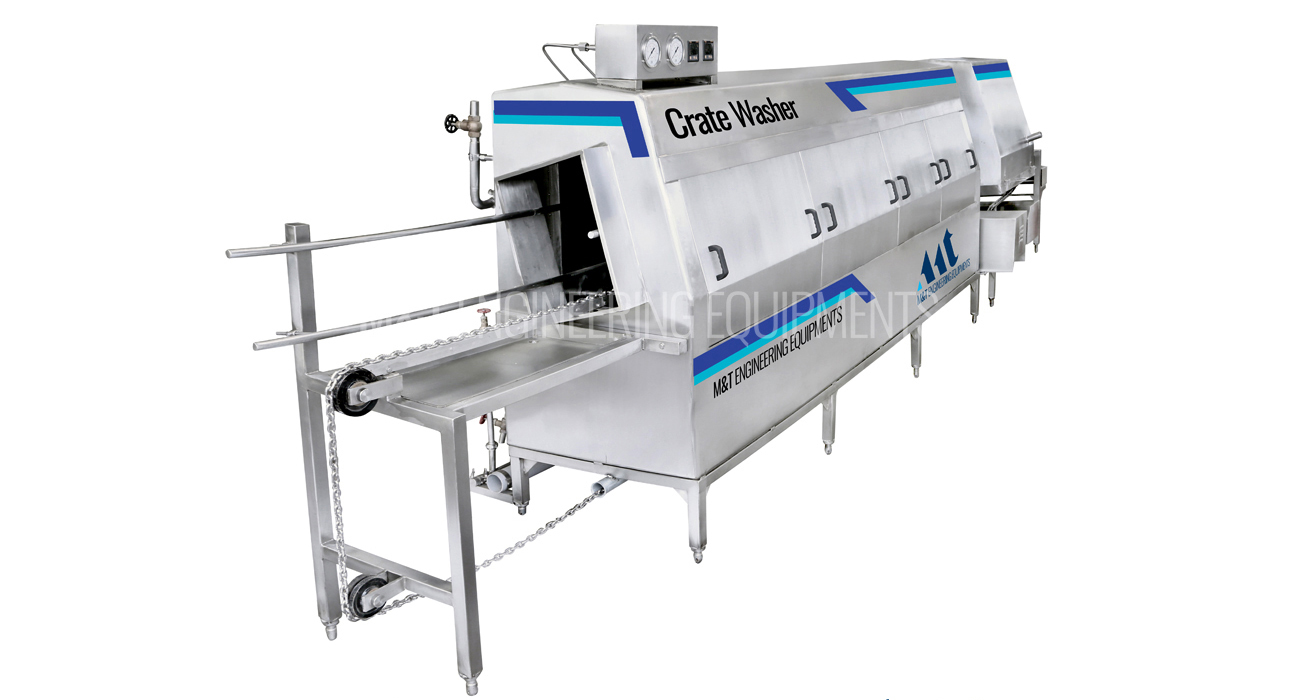 Slanting Crate Washer